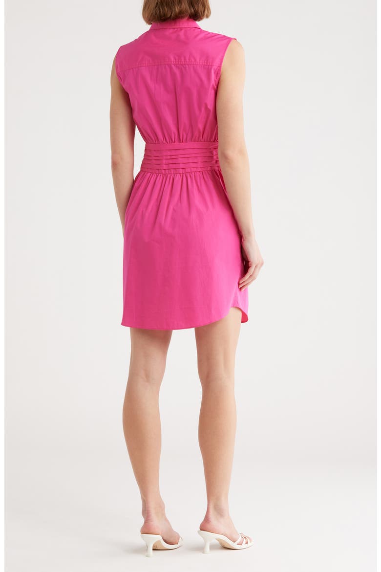 Cora Sleeveless Cotton Shirtdress, Alternate, color, MAGENTA