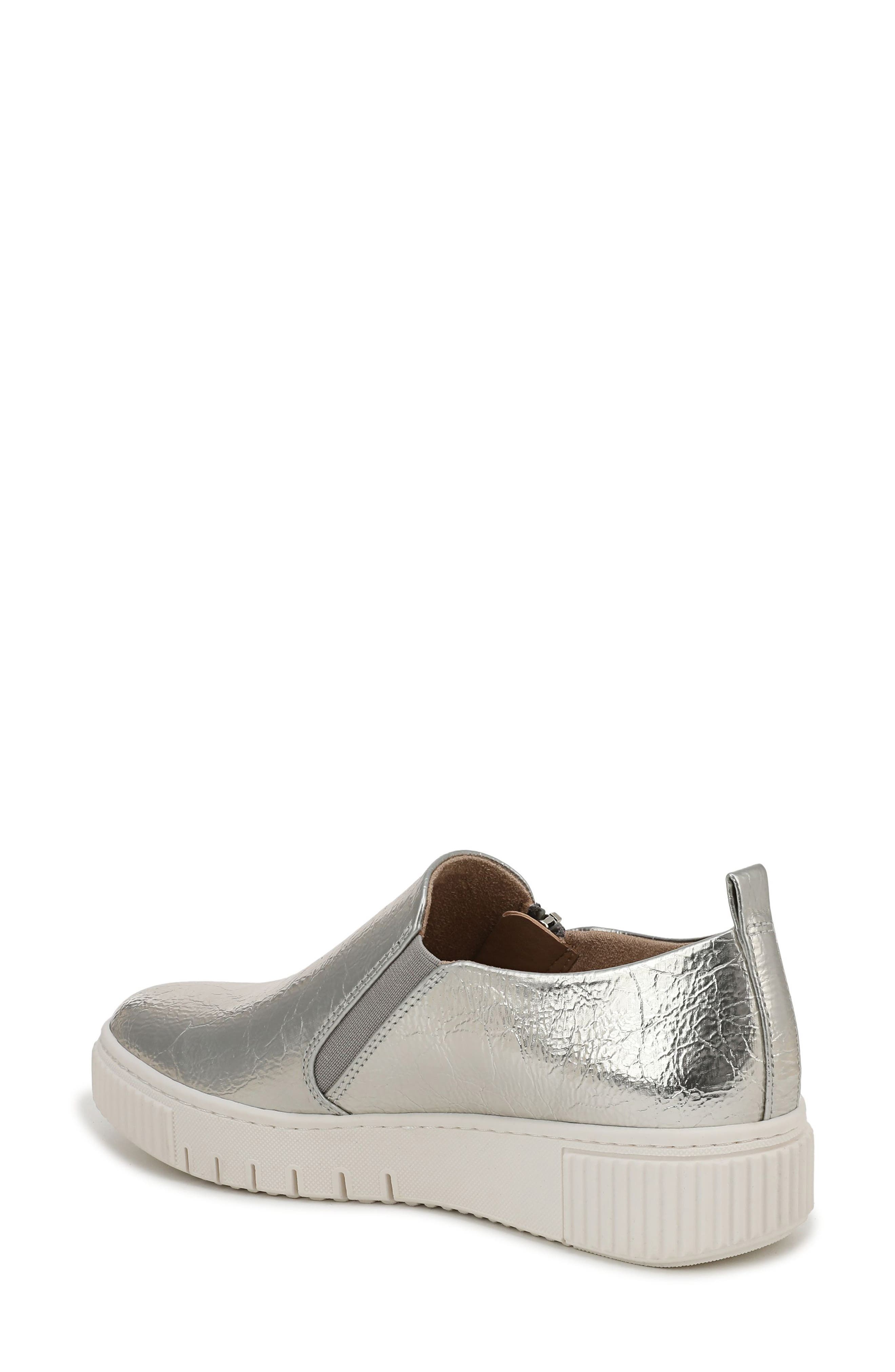 SOUL NATURALIZER Turner Zip Sneaker, Alternate, color, Silver Sand Faux Leather