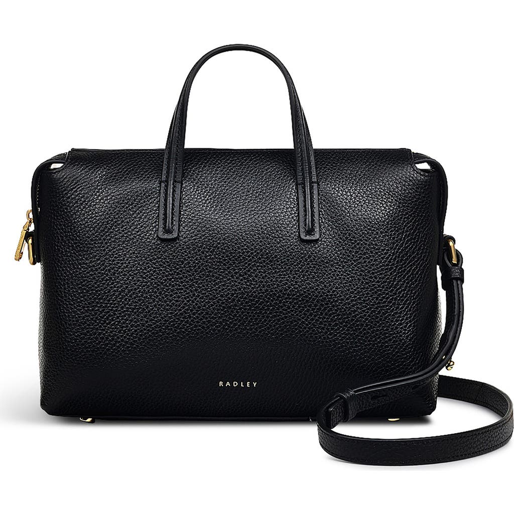 Radley Eastcastle Street Pebbled Leather Crossbody Bag In Black