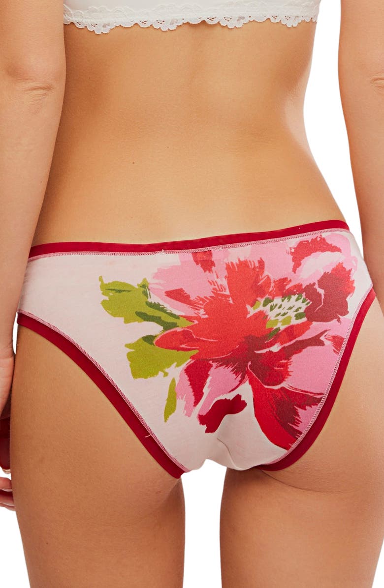 Free People Cool & Collected Bikini Brief, Alternate, color, Exploded Floral Comb