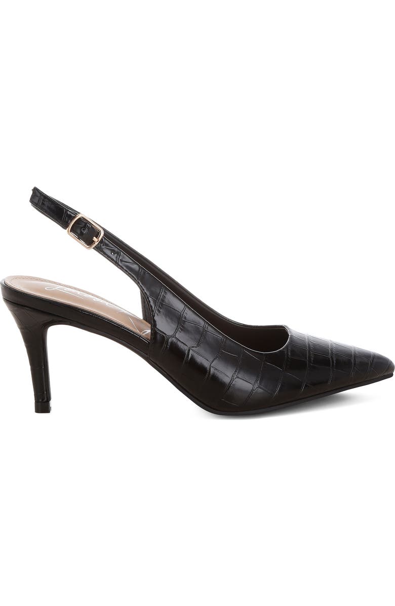 LONDON RAG Halins Pointed Toe Slingback Pump, Alternate, color, Black