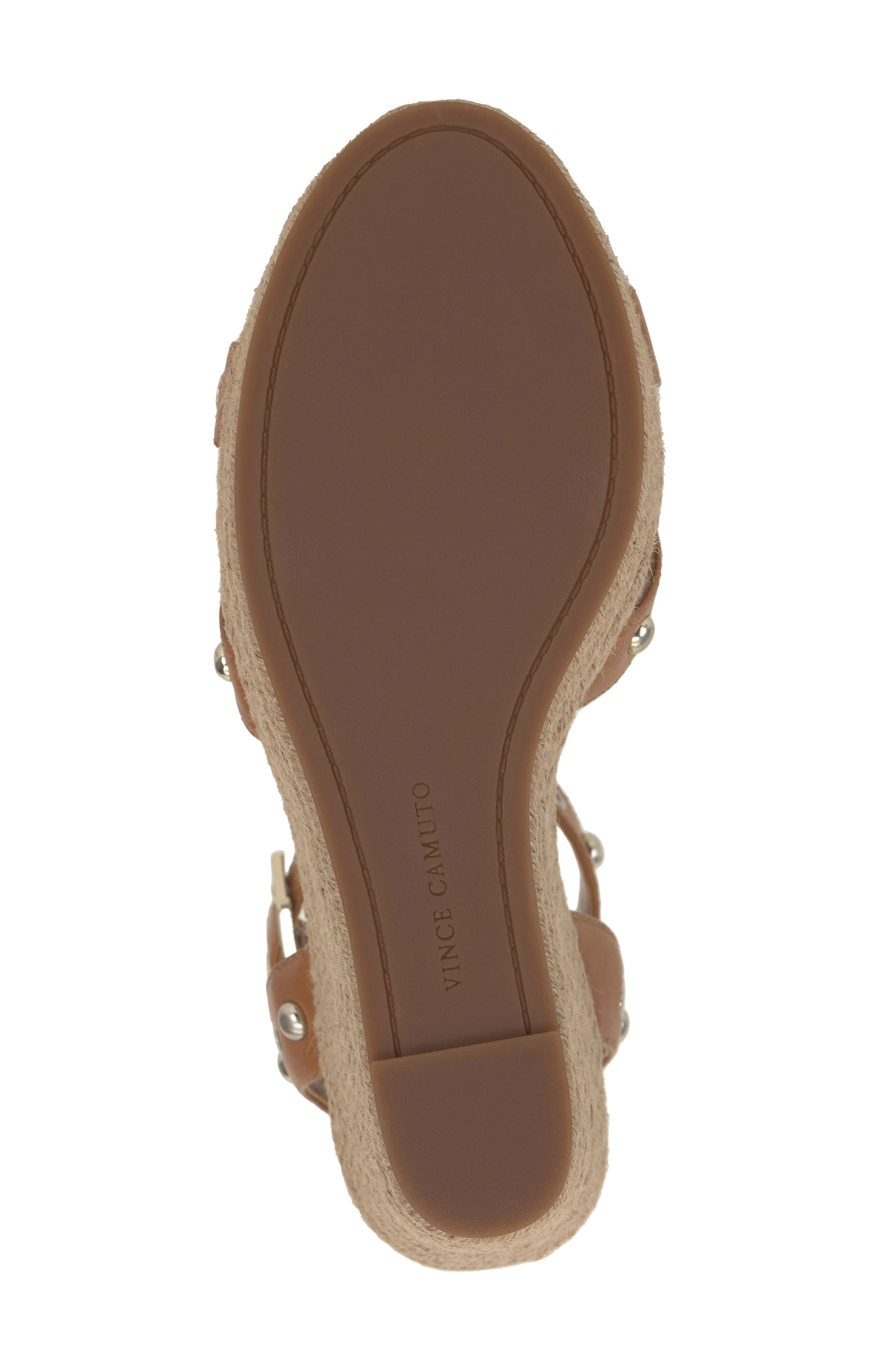 Feegella Espadrille Wedge Sandal, Alternate, color, GOLDEN WALNUT