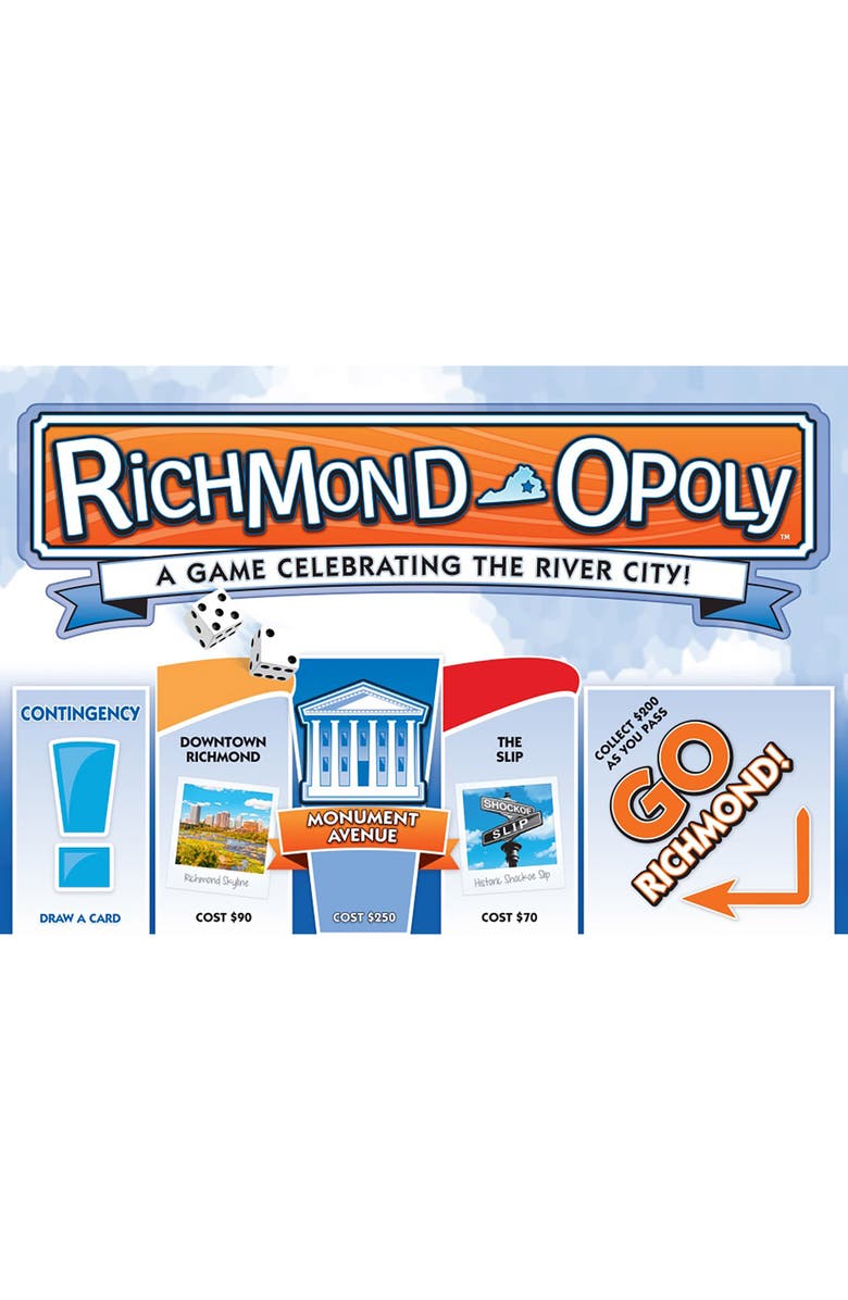 Late for the Sky Richmondopoly Monopoly Board Game, Alternate, color, Multicolored