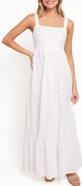 Petal & Pup Reid Embroidered Cotton Maxi Dress
