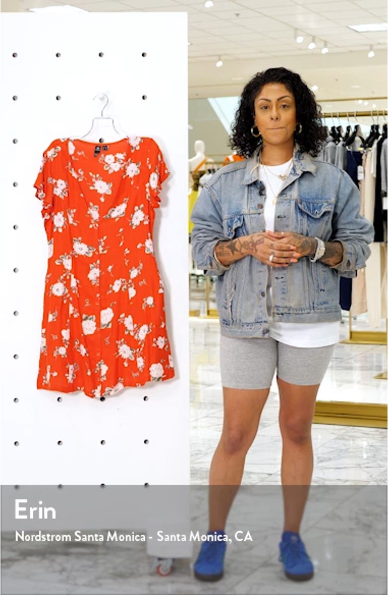 Now or Now Cherry Print Shirtdress, sales video thumbnail