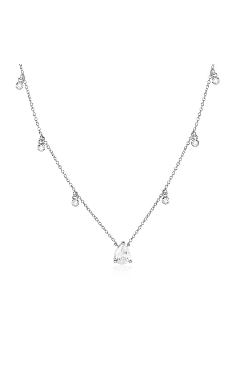 Untamed Petals Miles Crystal Choker, Main, color, Silver