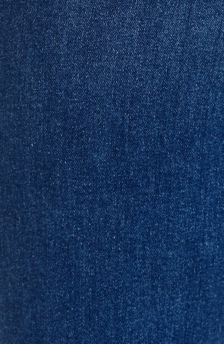 Bayeas High Waist Frayed Hem Crop Wide Leg Jeans, Alternate, color, Surf