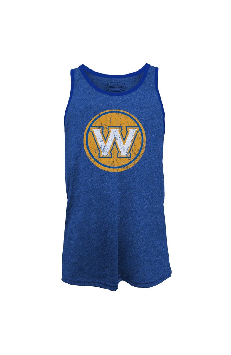 Majestic Threads Men's Majestic Threads Draymond Green Royal Golden State Warriors Name & Number Tri-Blend Tank Top, Alternate, color, 