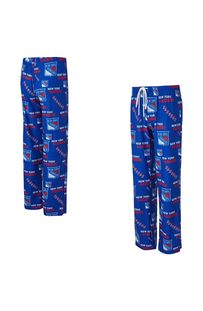 CONCEPTS SPORT Women's Concepts Sport Blue New York Rangers Zest Allover Print Knit Pants, Main, color, Blue