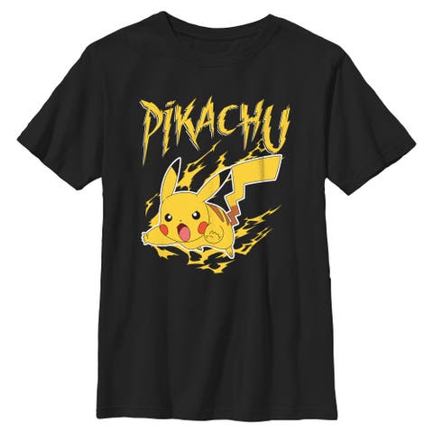 Boys' Pikachu Electric Pose Graphic Short Sleeve T-shirt