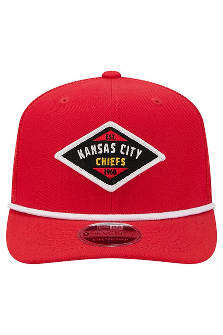 Men's New Era  Red Kansas City Chiefs Team 9SEVENTY Adjustable Hat, Alternate, color, Red