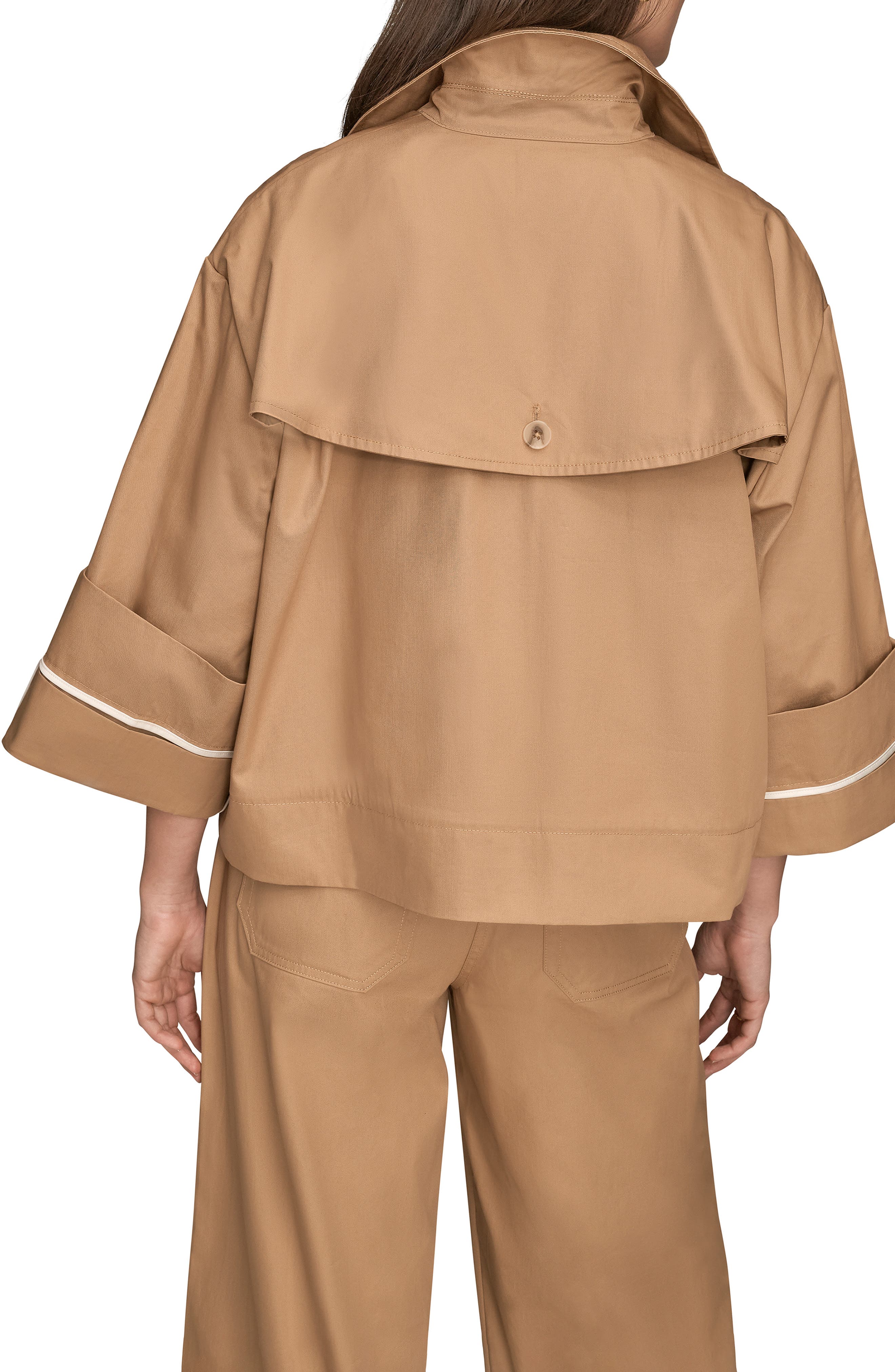 Button Front Cotton Twill Jacket - image 4