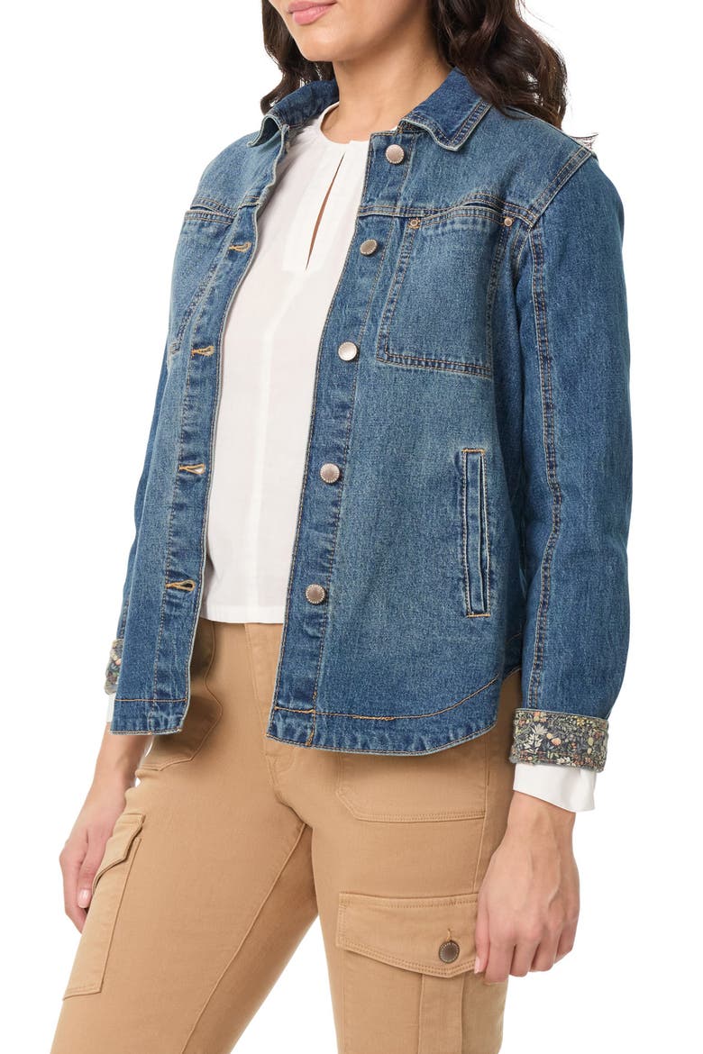 Denim Shirt Jacket, Alternate, color, OCEAN LIBERTY FLORAL