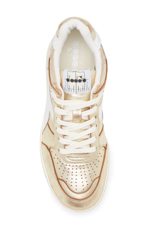 Diadora B.560 Cherie Metallic Sneaker In Whisper White