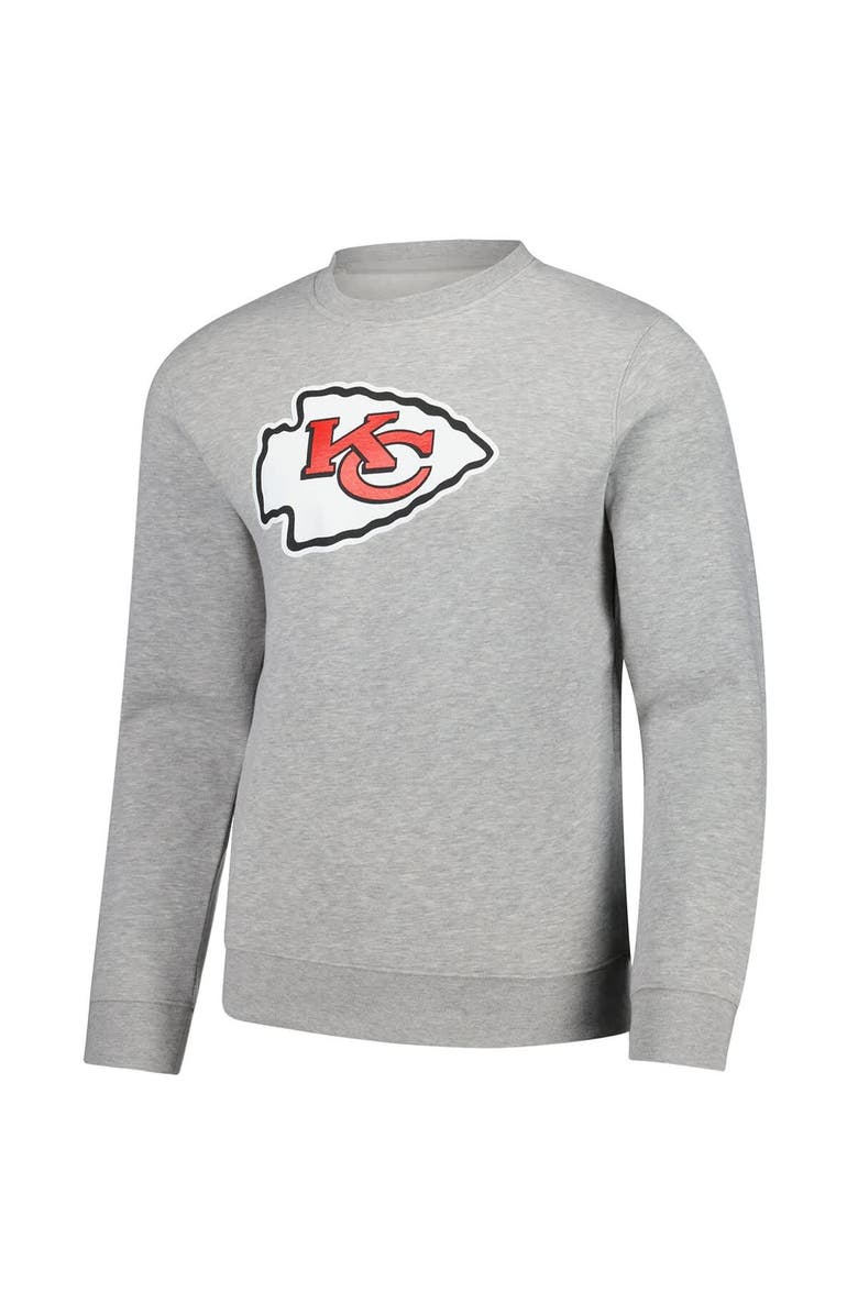 FANATICS Men's Fanatics Gray Kansas City Chiefs Fleece Pullover Sweatshirt, Alternate, color, Gray