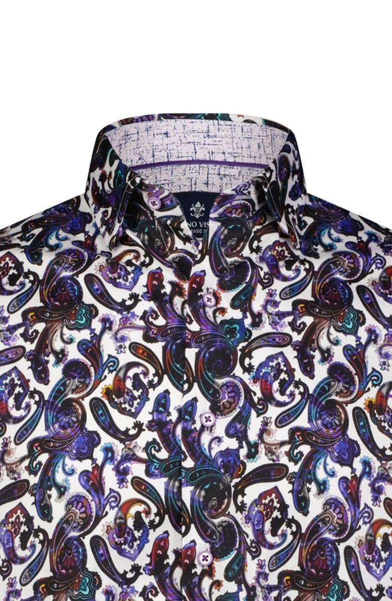 Luchiano Visconti Paisley Print Long Sleeve Shirt, Alternate, color, 
