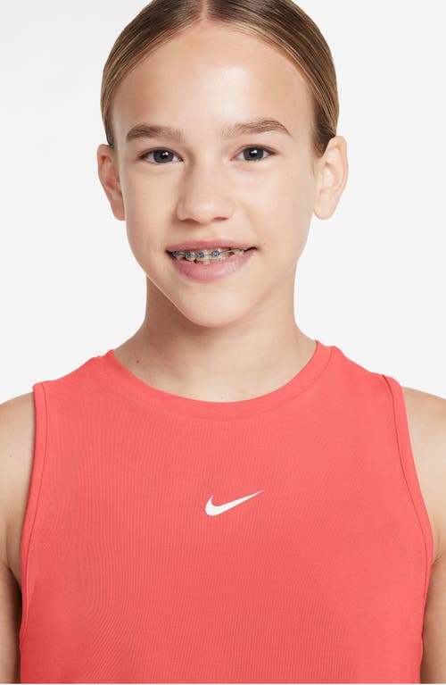 Nike Kids' Dri-fit Pro Tank Top In Magic Ember/white