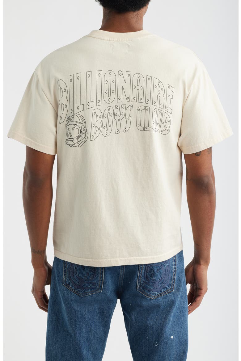 BB Faded Helmet Cotton Graphic T-Shirt, Alternate, color, ECRU