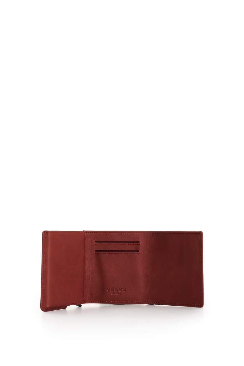 Garry Tech Leather Card Holder, Alternate, color, Burgundy
