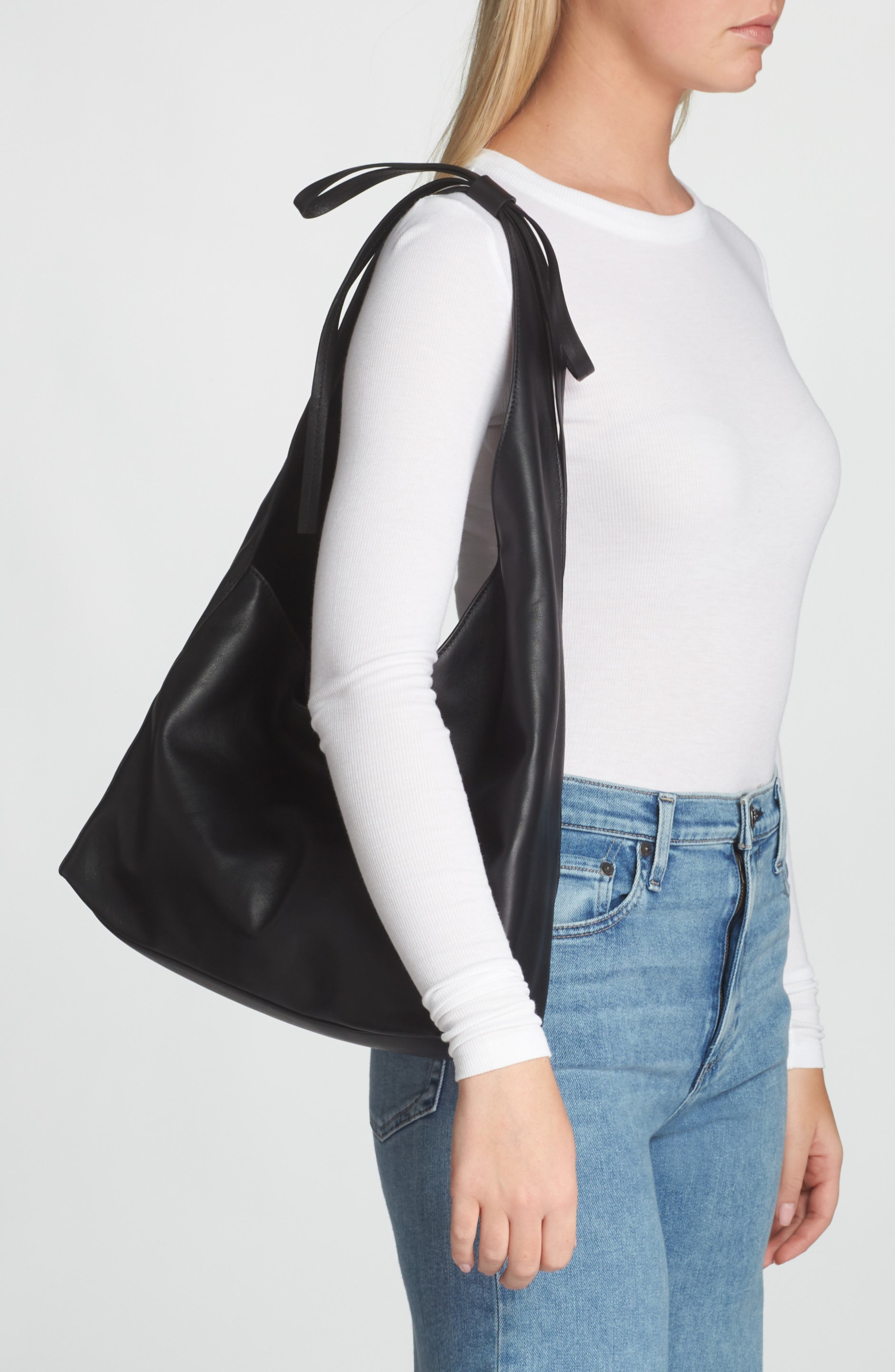 Reformation Medium Vittoria Leather Tote, Alternate, color, 