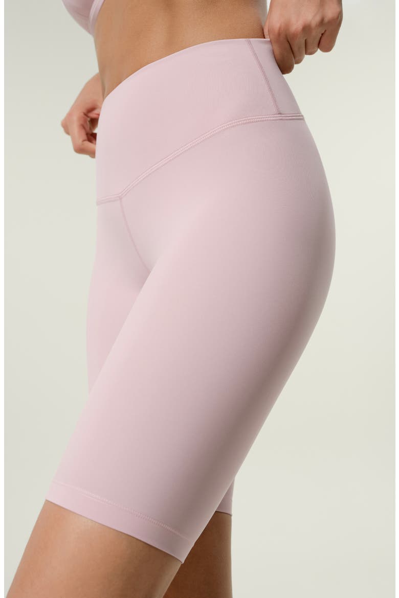 Women's Silk Contour Second Skin Biker Shorts, Alternate, color, Pink Haze