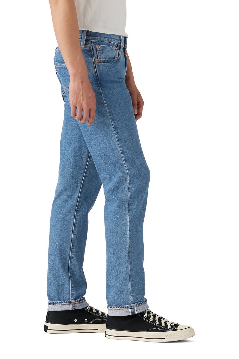 511™ Slim Fit Stretch Selvedge Jeans, Alternate, color, YOU GET THE IDEA SELVEDGE