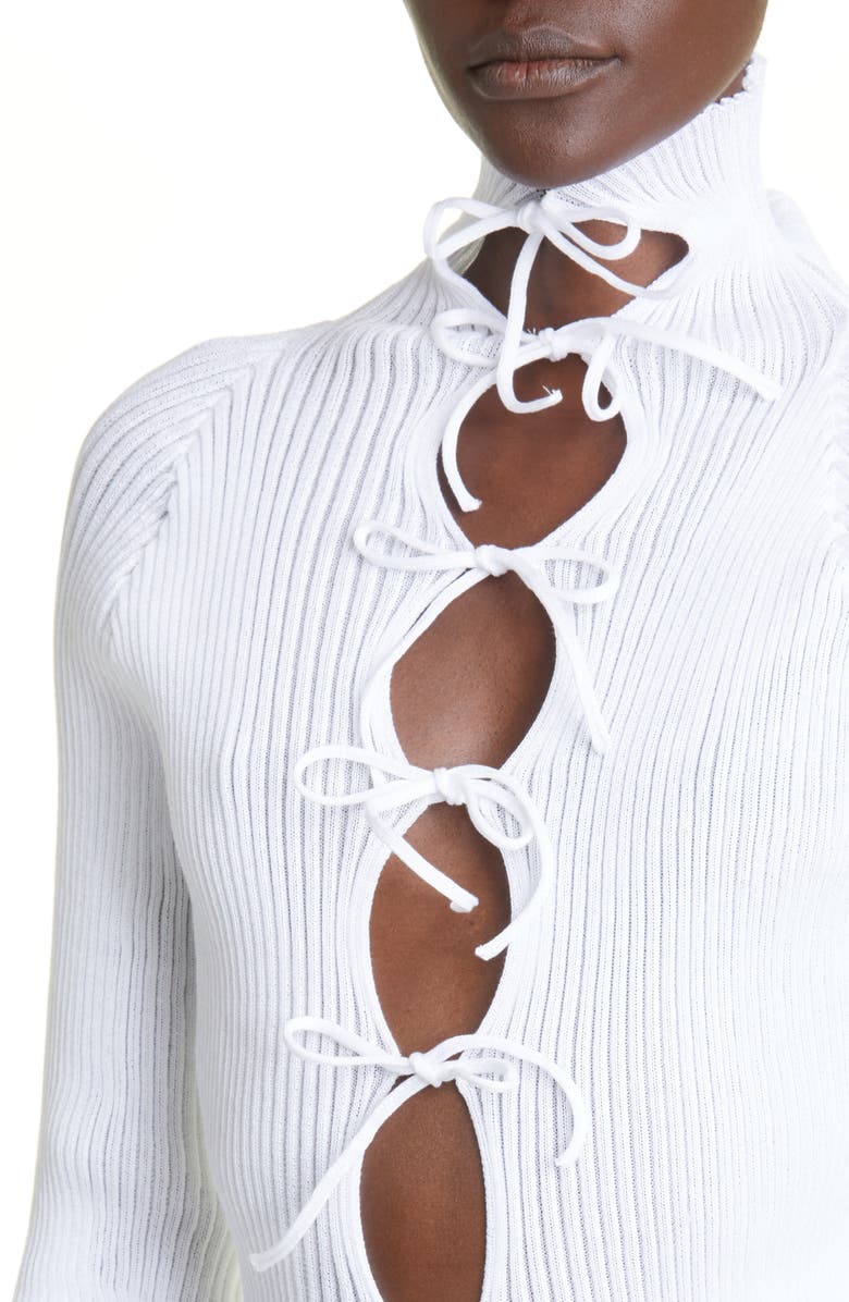 A. Roege Hove Emma Ribbed Cotton Blend Cardigan, Alternate, color,