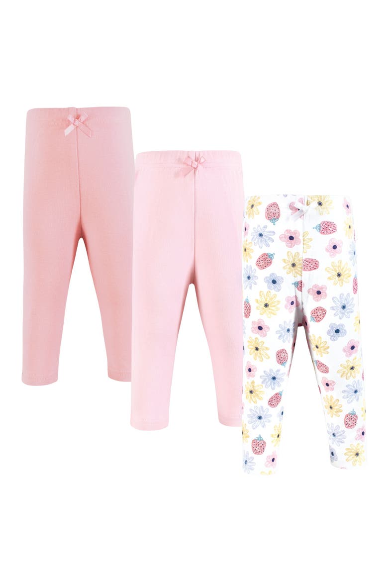 Soft Cotton Everyday Leggings, Main, color, Strawberry Flowers