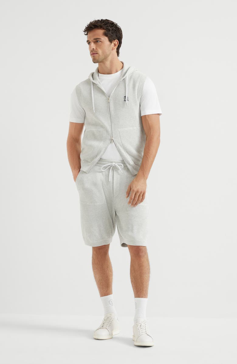 Brunello Cucinelli Knitted Bermuda shorts, Alternate, color, 