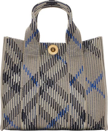 【BURBERRY】MINI CHECK KNITTED TOTE BAG Burberry Mini Check Knitted Tote | Nordstrom