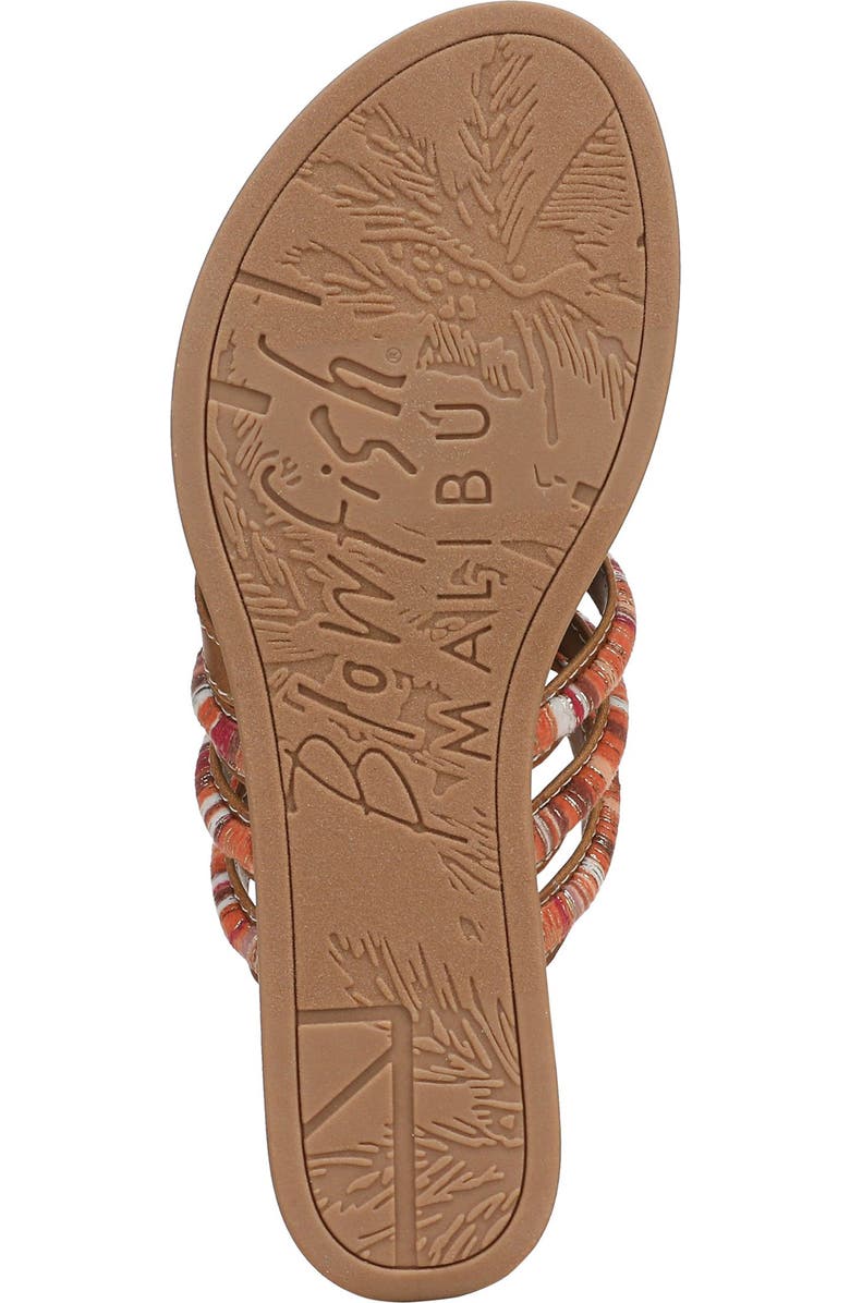 Blowfish Malibu August Slide Sandal, Alternate, color, Tan Multi Faux Leather