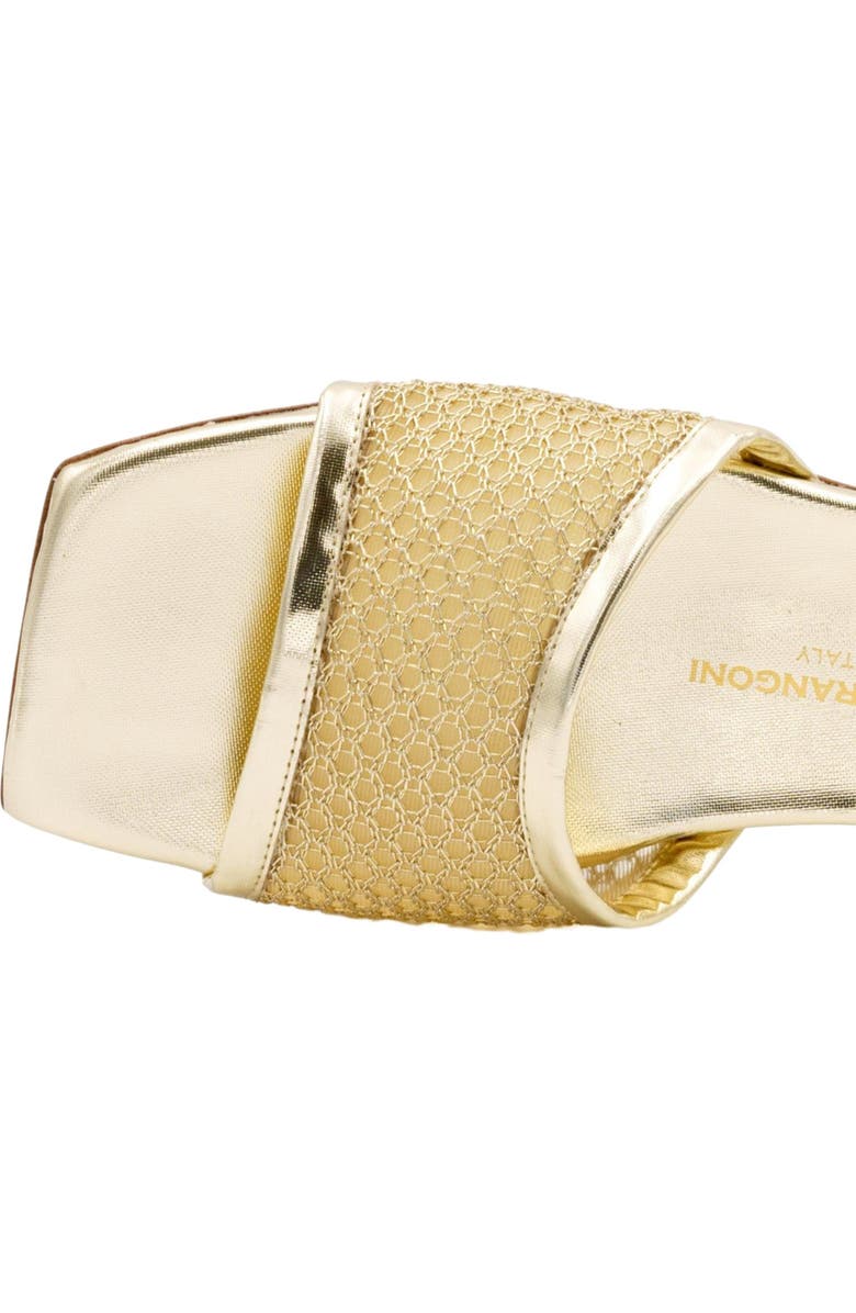 Valentina Rangoni Calliope Slide Sandals, Alternate, color, Gold