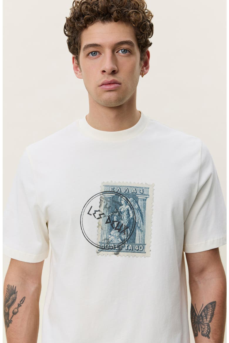 Stamp Graphic T-Shirt, Alternate, color, LIGHT IVORY