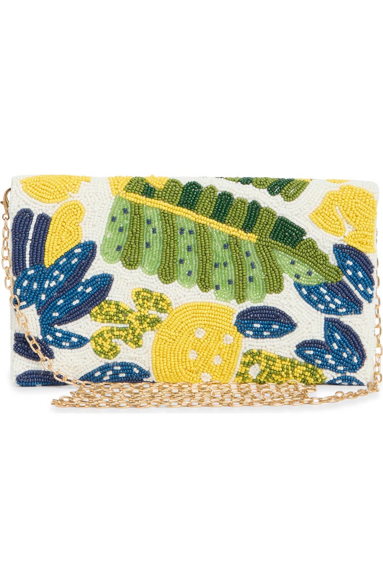 Dolce Vita Embroidered Beaded Envelope Clutch, Alternate, color,