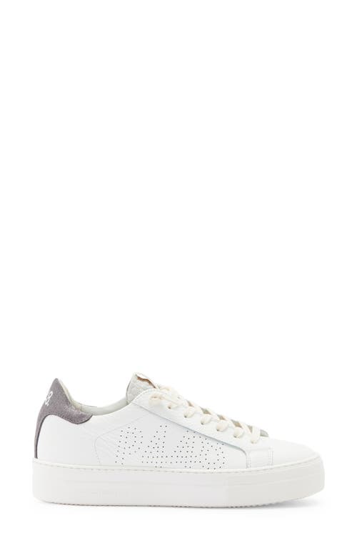 P448 Thea Platform Sneaker In White