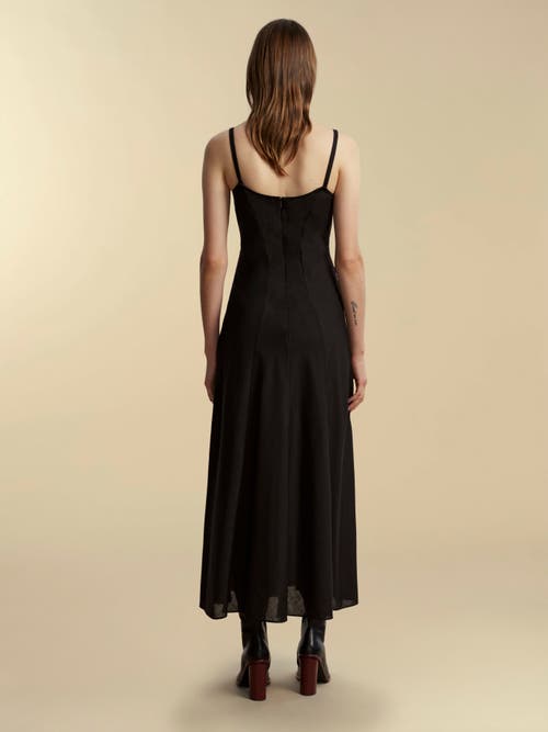 Marina Moscone Wool Dress In Black