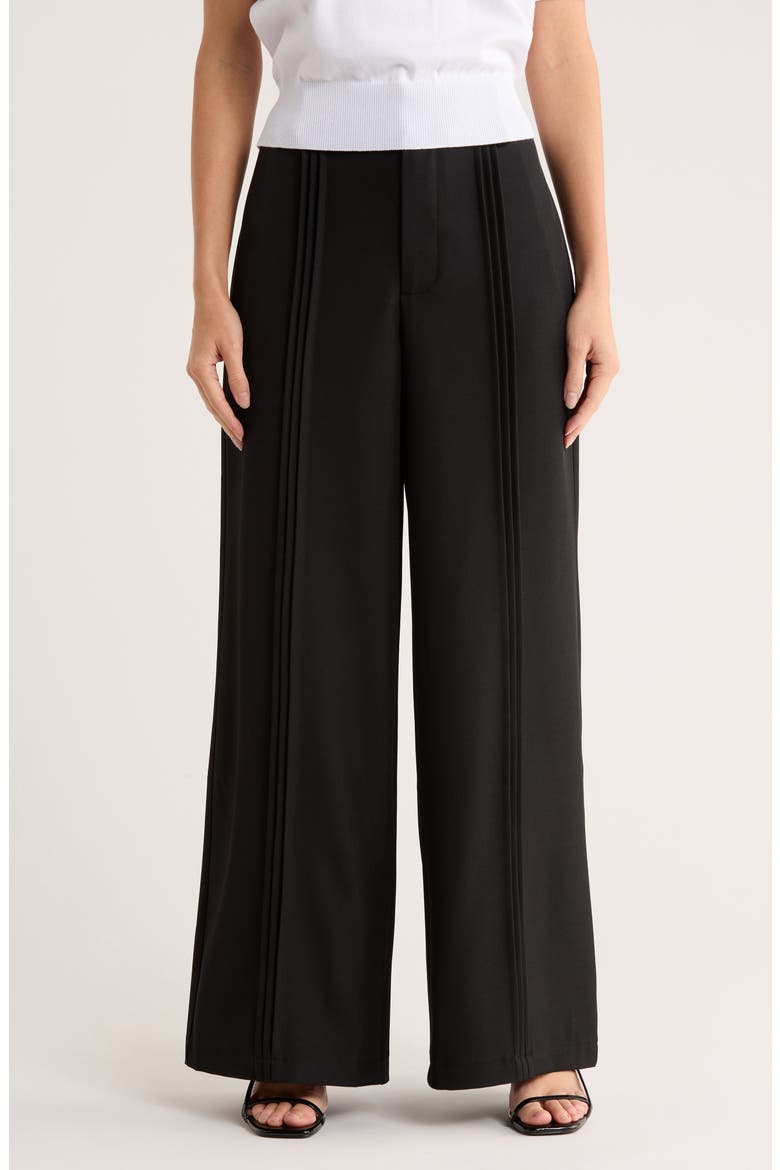 Castle Wide Leg Pants, Alternate, color, BLACK