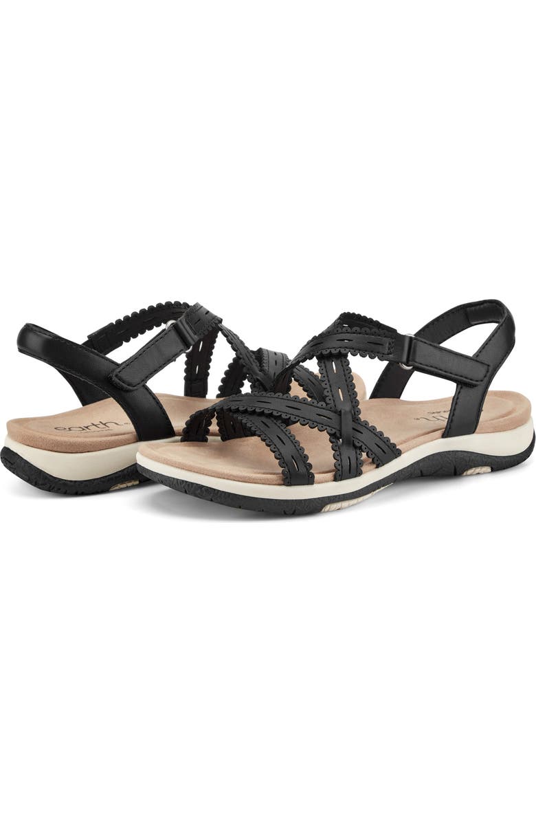 Earth<sup>®</sup> Sanetra Ankle Strap Sandal, Alternate, color, Black