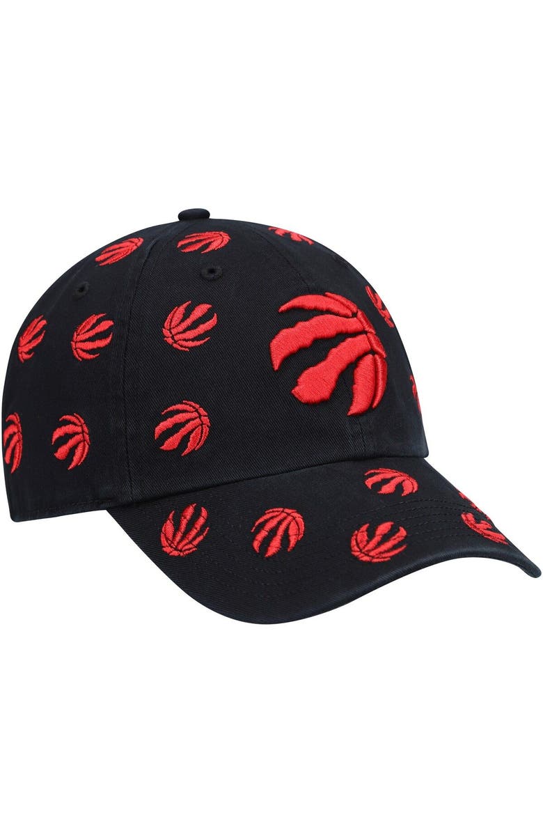 '47 Men's '47 Black Toronto Raptors Confetti Cleanup Adjustable Hat, Alternate, color, Black