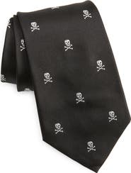 Ralph Lauren Purple Label Skull & Crossbones Silk Tie