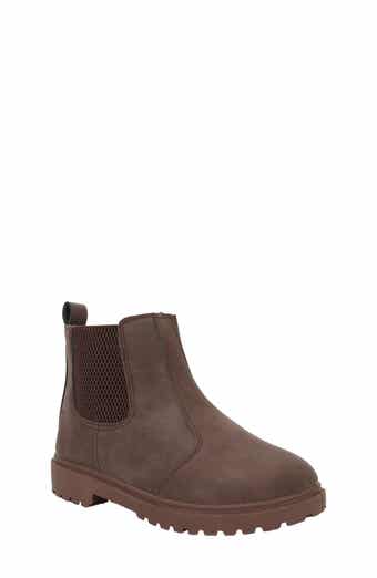 Kids' Elastic Side Zip Faux Leather Bootie
