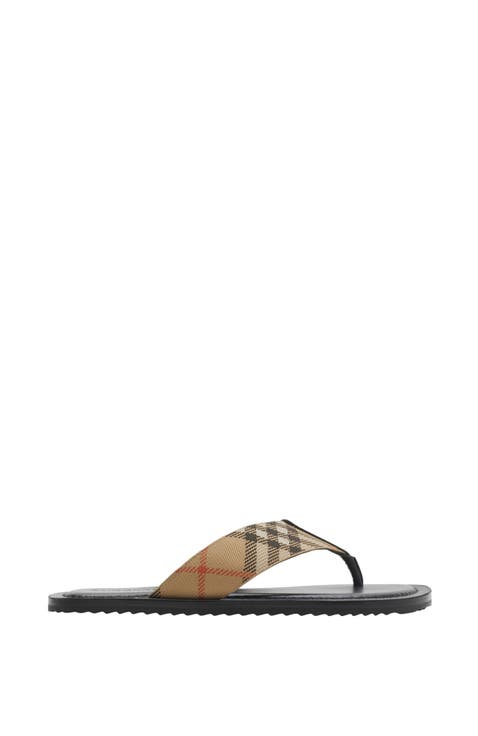 【BURBERRY】 LEATHER SANDAL クリスクロスサンダル ブラウン レザー製クリスクロスサンダル | Marni