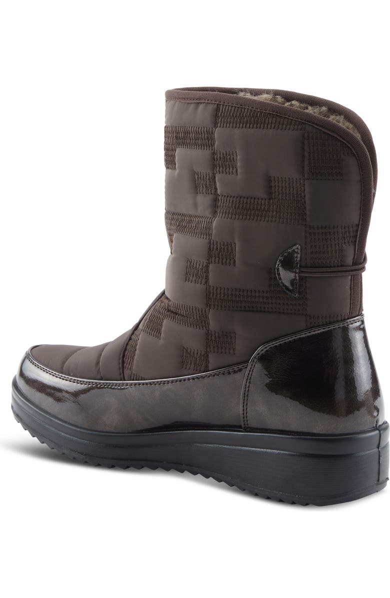 Flexus by Spring Step Daffo Waterproof Faux Shearling Lined Boot, Alternate, color, Brown