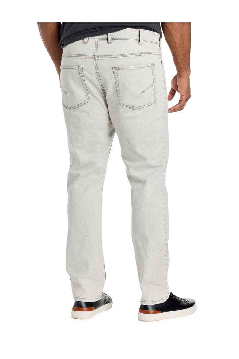 Big & Tall Acid Washed Tapered-Fit Jeans, Alternate, color, TINTED GREY