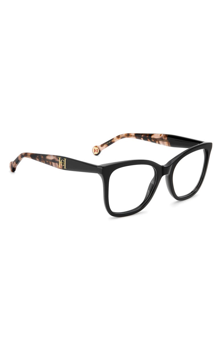 Carolina Herrera 52mm Round Optical Glasses, Alternate, color, 