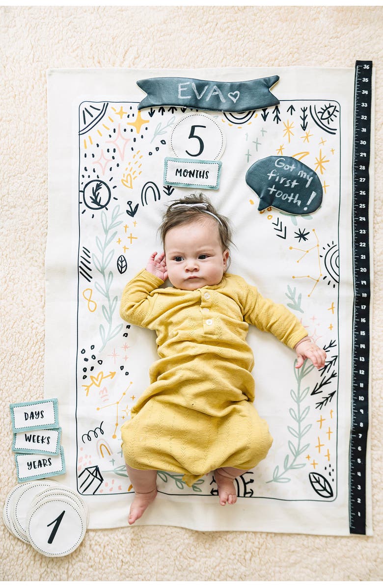 Wonder & Wise by Asweets Milestone Baby Mat, Alternate, color, Multi