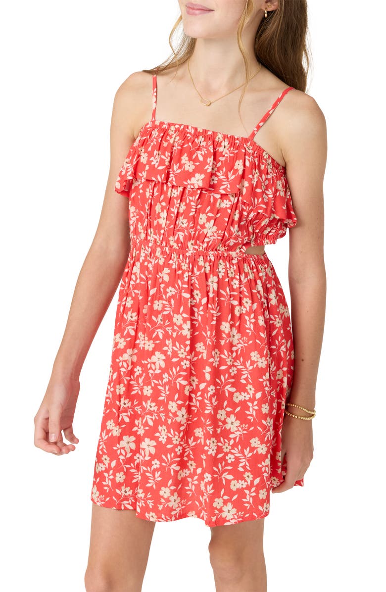 O'Neill Paxtyn Floral Cutout Minidress, Alternate, color, 