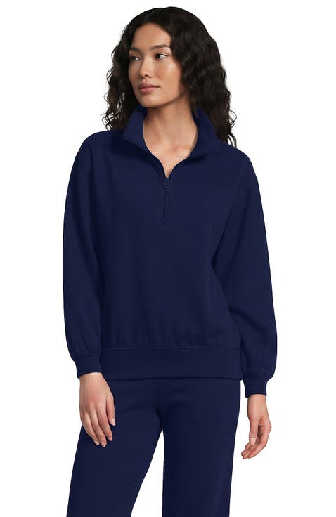 Serious Sweats Relaxed Quarter Zip Pullover Sweatshirt