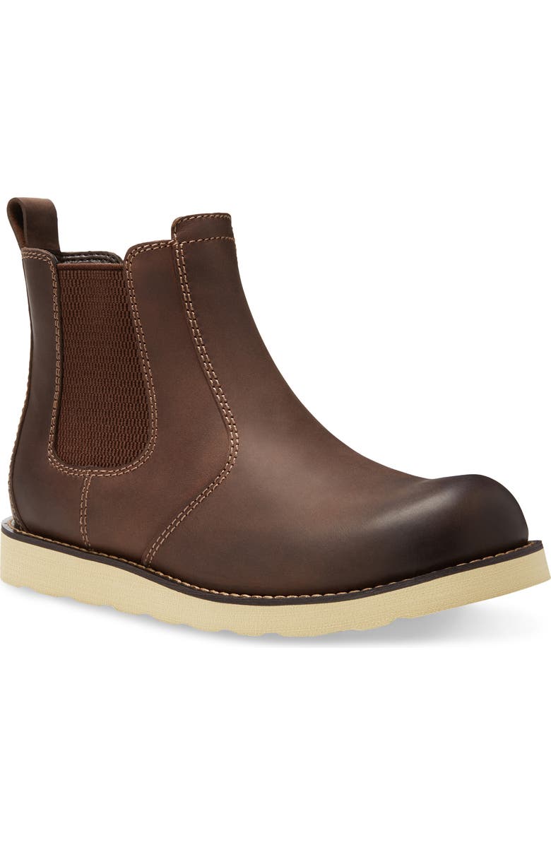 Eastland Herman Water Resistant Chelsea Boot, Main, color, Brown