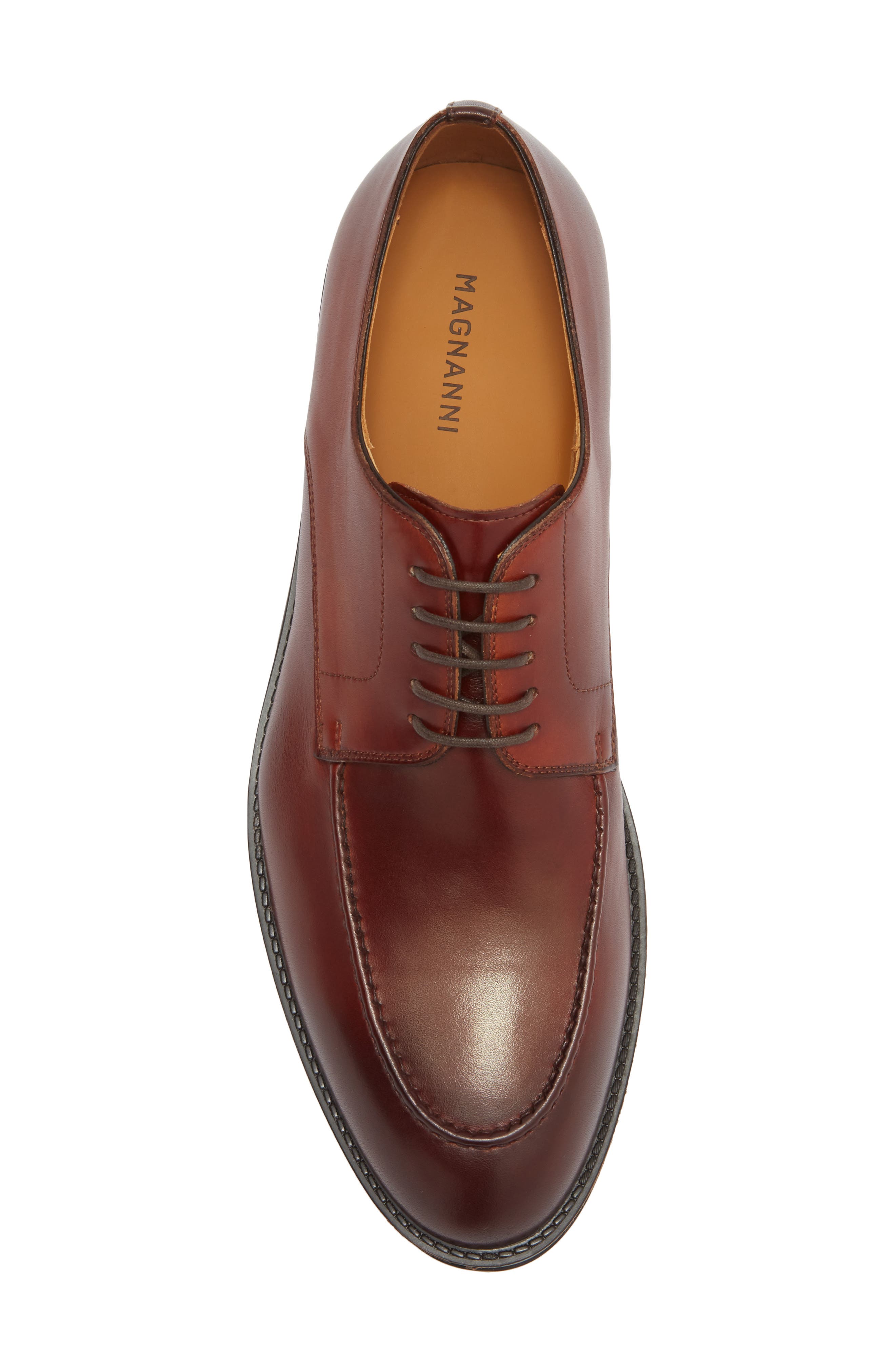 Eddison Apron Toe Derby, Alternate, color, COGNAC